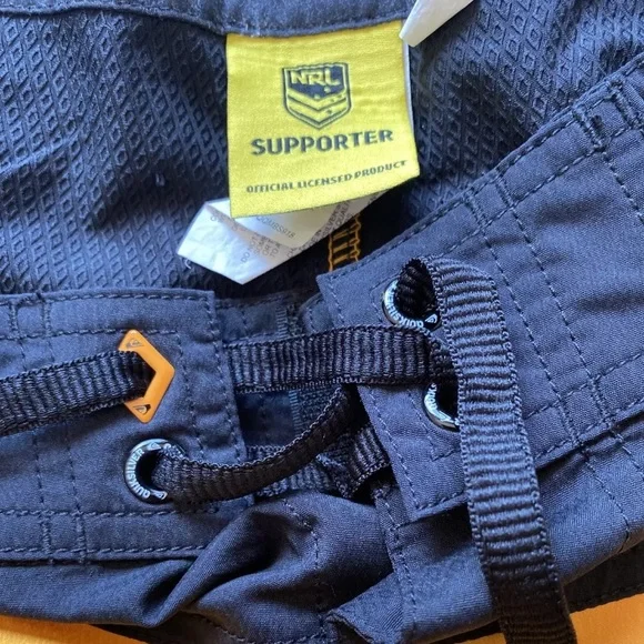 Quiksilver Mens NRL Wests Tigers Boardshorts Embroidered W30” Pre Owned EC - Picture 4 of 8